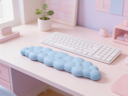 Smartsitters Cloud Design Mouse Pad — lifestyle desk