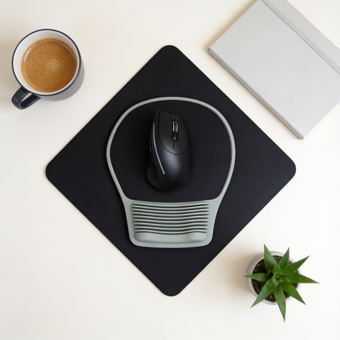 Smartsitters Wrist Support Mouse Pad — social square